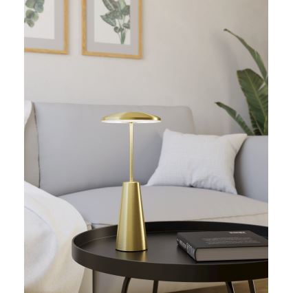 Eglo - LED Aptumšojama skārienvadāma āra lampa LED/2,8W/5V 2400K/3000K/4000K 5200 mAh IP54 zelta