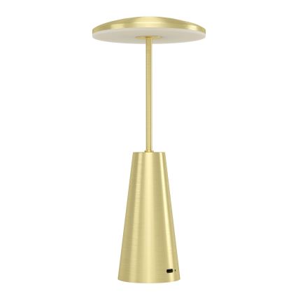 Eglo - LED Aptumšojama skārienvadāma āra lampa LED/2,8W/5V 2400K/3000K/4000K 5200 mAh IP54 zelta