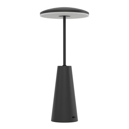 Eglo - LED Aptumšojama skārienvadāma āra lampa LED/2,8W/5V 2400K/3000K/4000K 5200 mAh IP54 melna