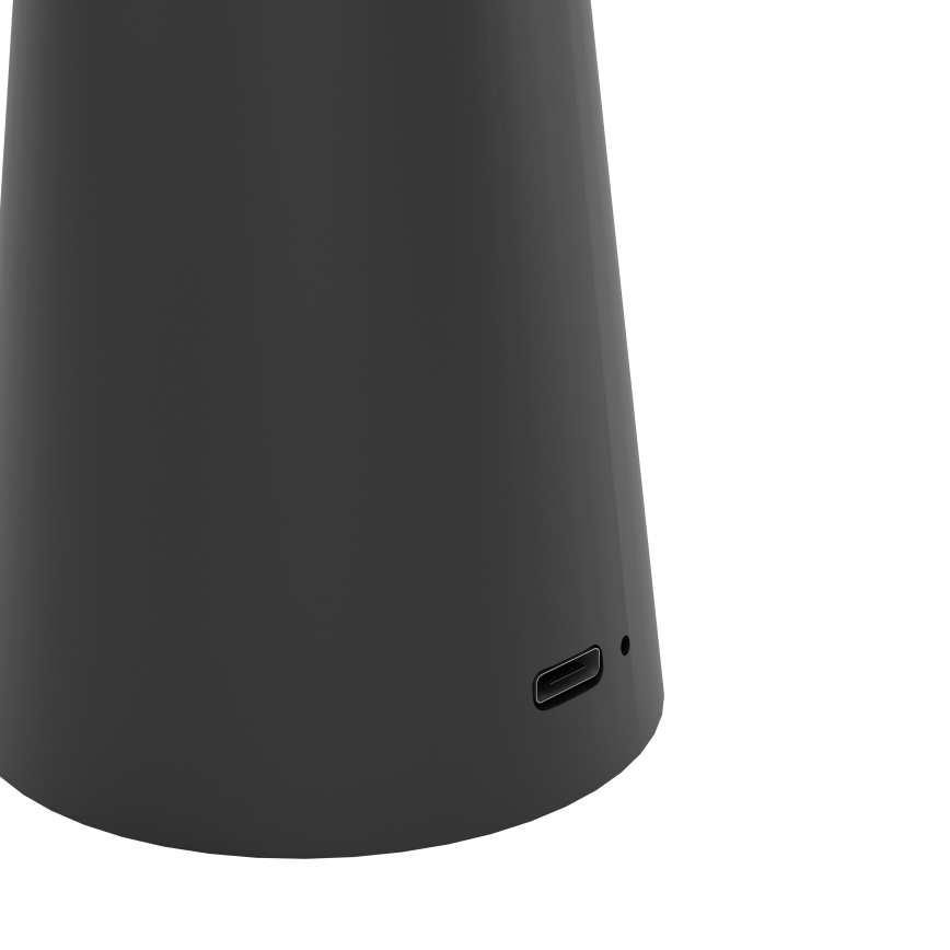 Eglo - LED Aptumšojama skārienvadāma āra lampa LED/2,8W/5V 2400K/3000K/4000K 5200 mAh IP54 melna
