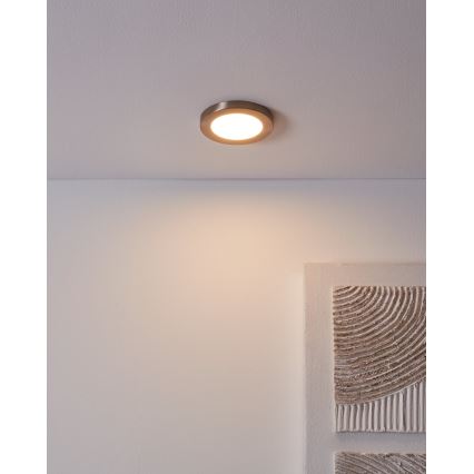 Eglo - LED iebūvējamais griestu gaismeklis LED/5,5W/230V 3000K matēts hroms Ø 11,7 cm