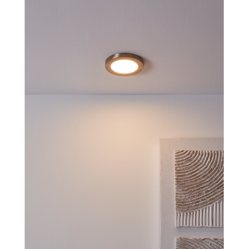 Eglo - LED Iegremdējama lampa LED/5,5W/230V 3000K matēts hroms