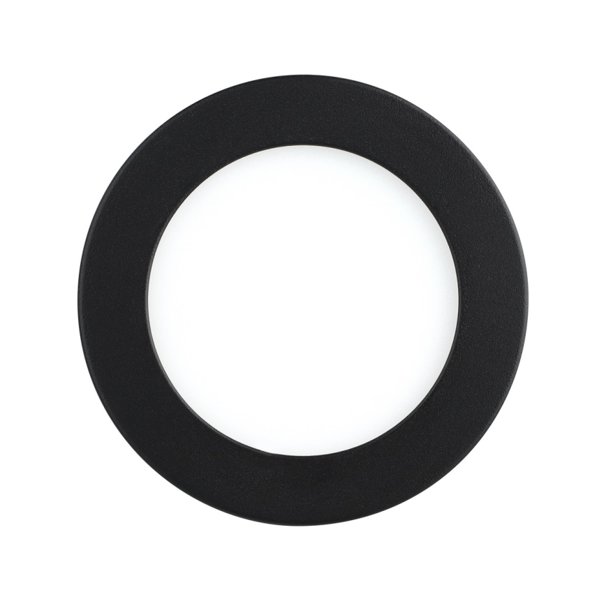 Eglo - LED iebūvējamais griestu gaismeklis LED/5,5W/230V 4000K melns Ø 11,7 cm