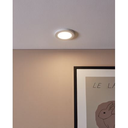 Eglo - LED iebūvējamais griestu gaismeklis LED/5,5W/230V 4000K, balts, Ø 11,7 cm