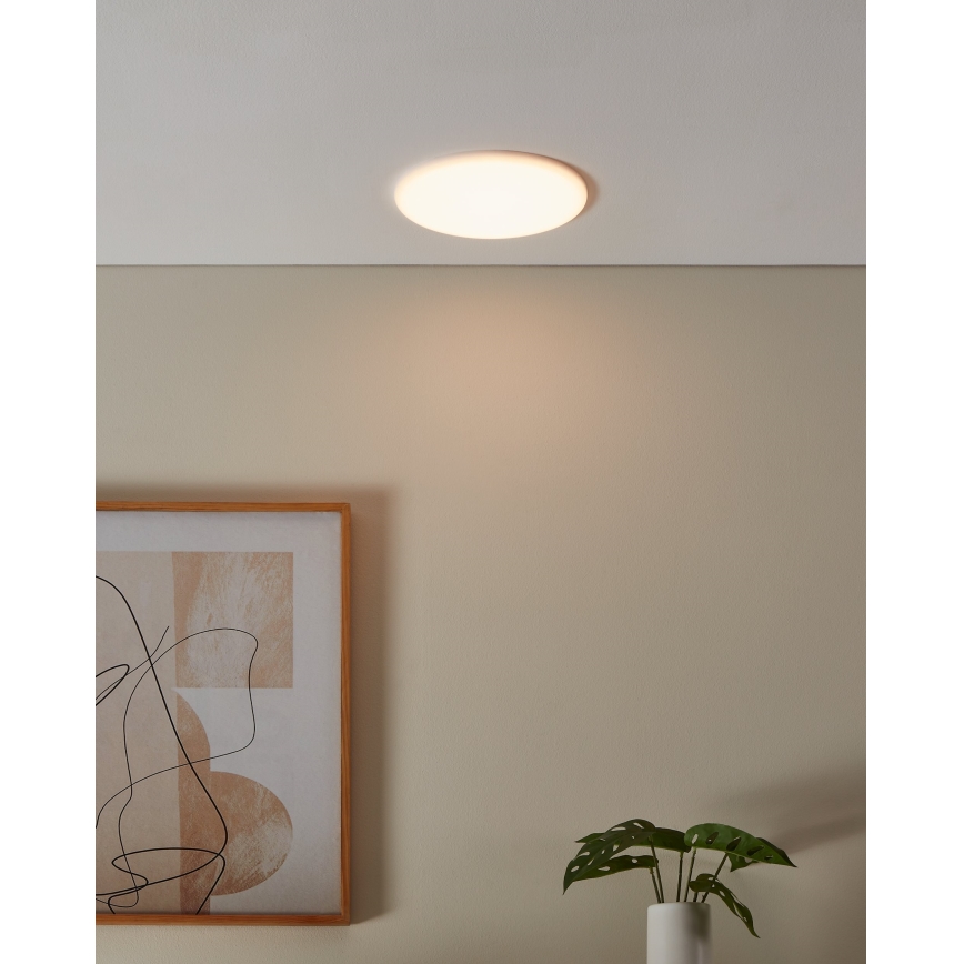Eglo - LED Iegremdējama vannas istabas lampa LED/18W/230V d. 21,5 cm IP65