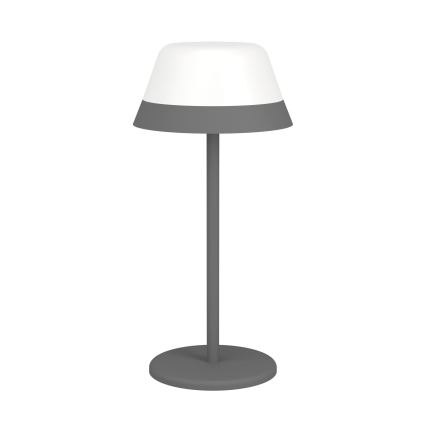 Eglo - LED RGBW Aptumšojama skārienvadāma āra lampa 2in1 LED/1,5W/5V 2600 mAh IP54 pelēka
