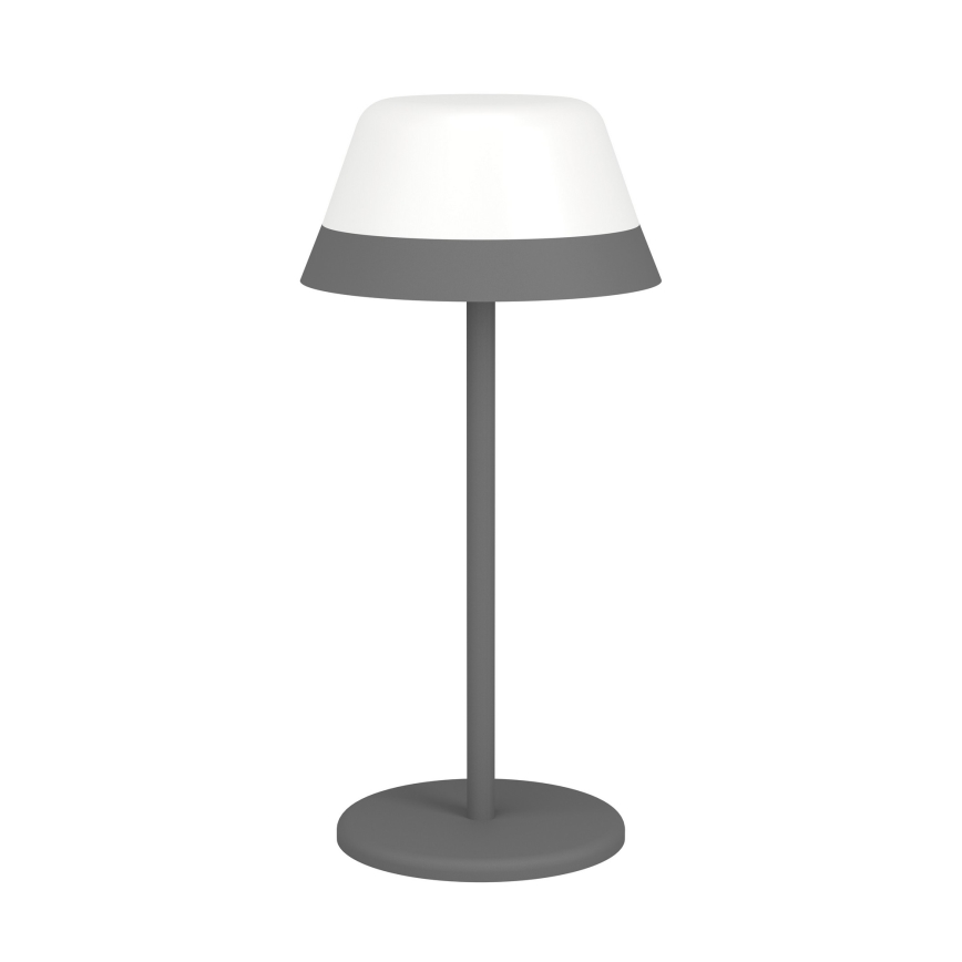 Eglo - LED RGBW Aptumšojama skārienvadāma āra lampa 2in1 LED/1,5W/5V 2600 mAh IP54 pelēka