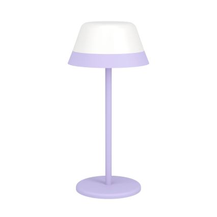 Eglo - LED RGBW Aptumšojama skārienvadāma āra lampa 2in1 LED/1,5W/5V 2600 mAh IP54 violeta