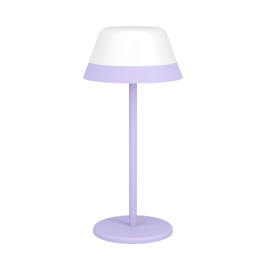 Eglo - LED RGBW Aptumšojama skārienvadāma āra lampa 2in1 LED/1,5W/5V 2600 mAh IP54 violeta