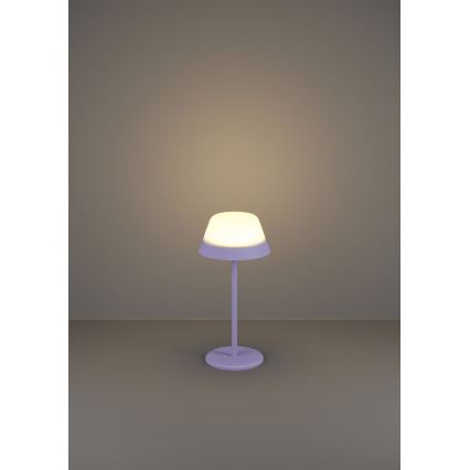 Eglo - LED RGBW Aptumšojama skārienvadāma āra lampa 2in1 LED/1,5W/5V 2600 mAh IP54 violeta