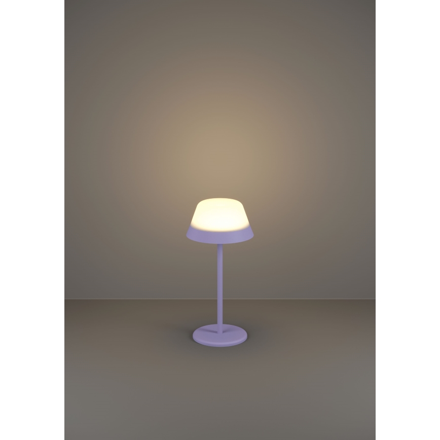 Eglo - LED RGBW Aptumšojama skārienvadāma āra lampa 2in1 LED/1,5W/5V 2600 mAh IP54 violeta