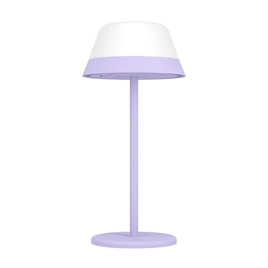 Eglo - LED RGBW Aptumšojama skārienvadāma āra lampa 2in1 LED/1,5W/5V 2600 mAh IP54 violeta