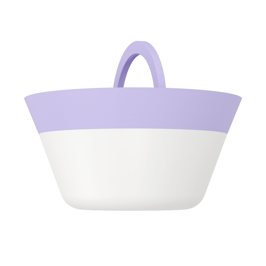 Eglo - LED RGBW Aptumšojama skārienvadāma āra lampa 2in1 LED/1,5W/5V 2600 mAh IP54 violeta