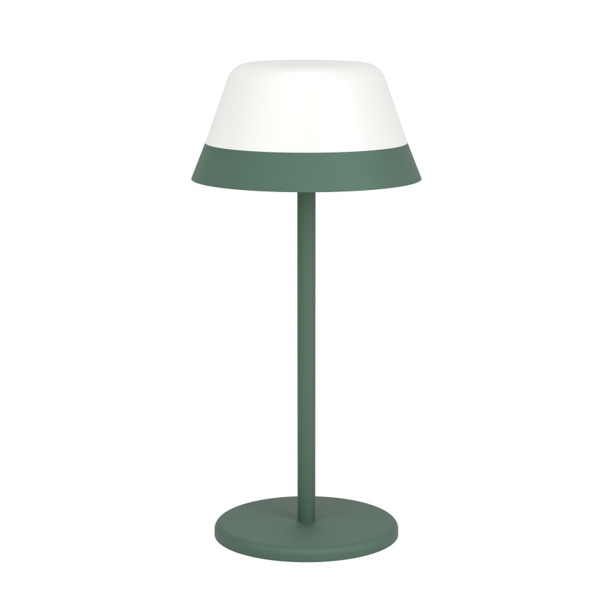 Eglo - LED RGBW Aptumšojama skārienvadāma āra lampa 2in1 LED/1,5W/5V 2600 mAh IP54 zaļa