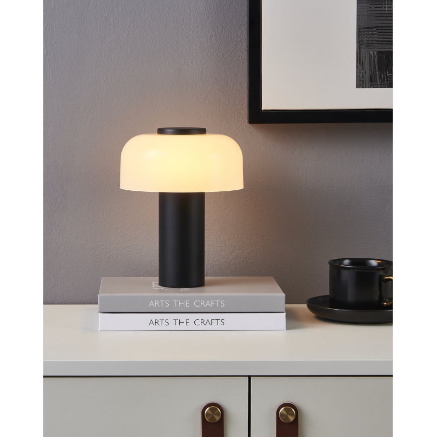 Eglo - LED Aptumšojama skārienvadāma āra lampa LED/2,25W/5V 2400-4000K 5200 mAh IP44 melna/balta
