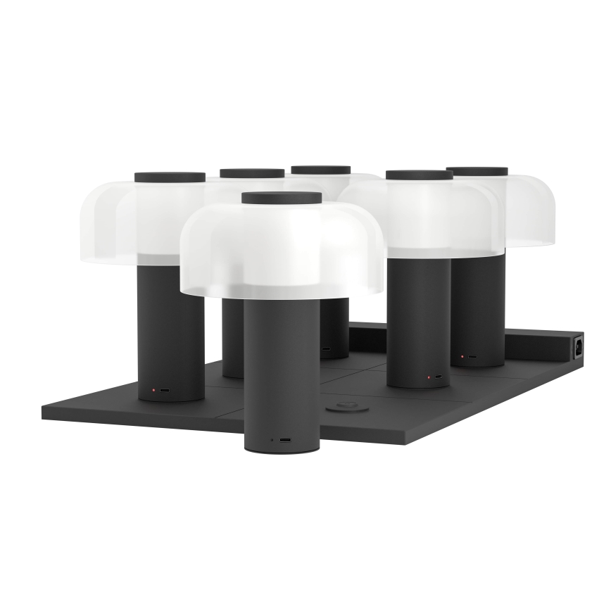 Eglo - LED Aptumšojama skārienvadāma āra lampa LED/2,25W/5V 2400-4000K 5200 mAh IP44 melna/balta