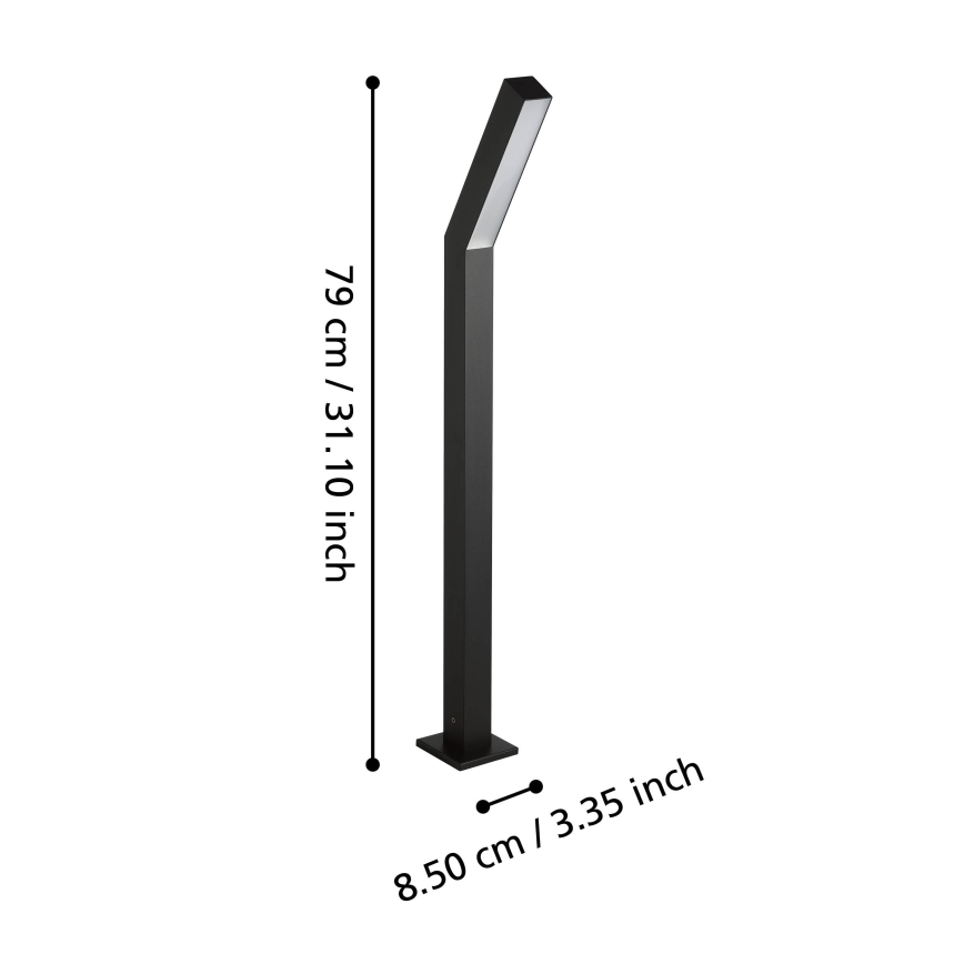 Eglo - LED āra lampa 2xLED/4,5W/230V IP44 melna