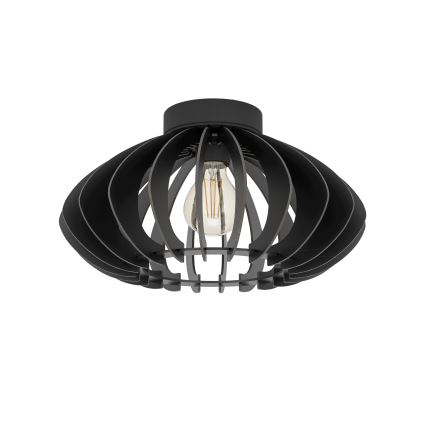 Eglo - Griestu lampa 1xE27/40W/230V d. 38 cm melna