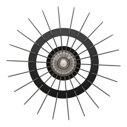 Eglo - Griestu lampa 1xE27/40W/230V d. 38 cm melna