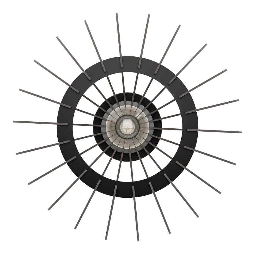 Eglo - Griestu lampa 1xE27/40W/230V d. 38 cm melna