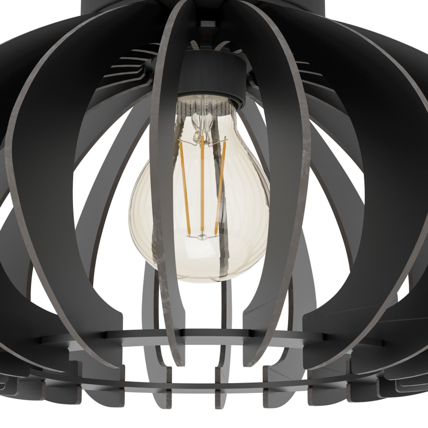 Eglo - Griestu lampa 1xE27/40W/230V d. 45 cm melna