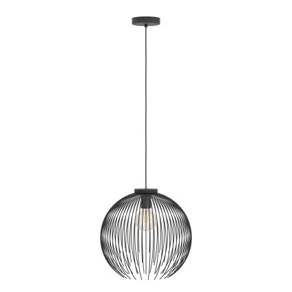 Eglo - Lustra ar auklu 1xE27/40W/230V melna