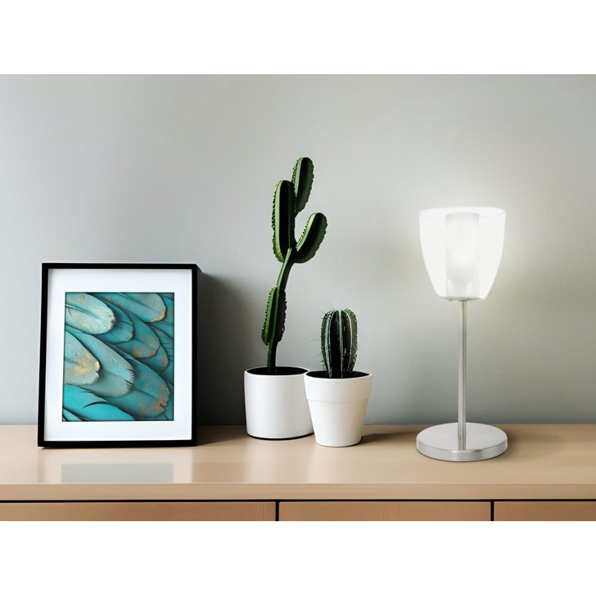EGLO 90101 - Galda lampa OLBIA 1xG9/9W matēts hroms