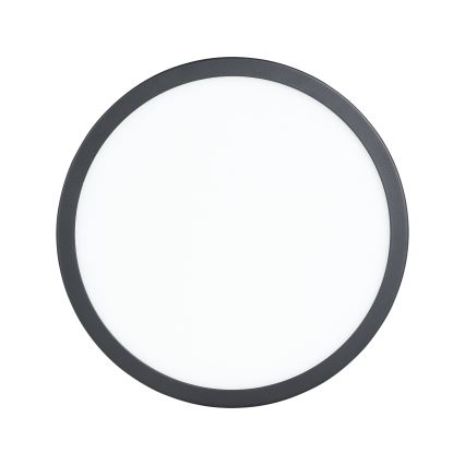 Eglo - LED griestu lampa ar kustības sensoru LED/20,5W/230V 3000K melna Ø 28,5 cm