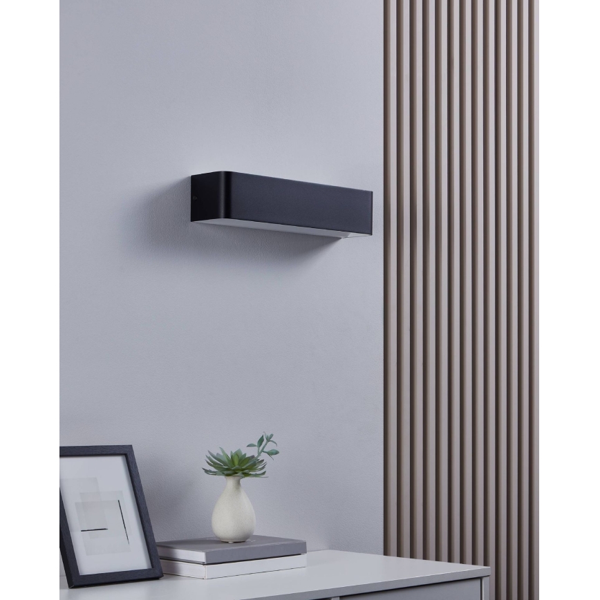 Eglo - LED Sienas lampa LED/12W/230V 3000K melna
