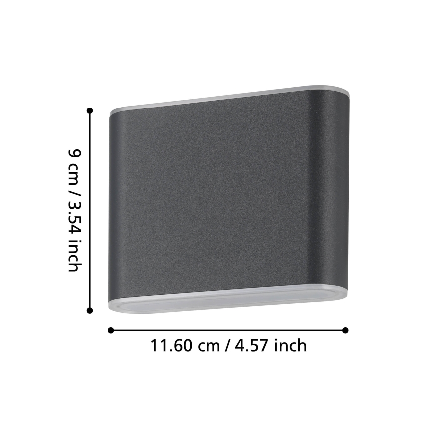 Eglo - LED Āra sienas lampa 2xLED/2,9W/230V 3000K/4000K/6500K IP65