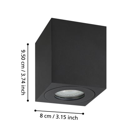 Eglo - Āra starmetis 1xGU10/5W/230V 8x8cm IP44