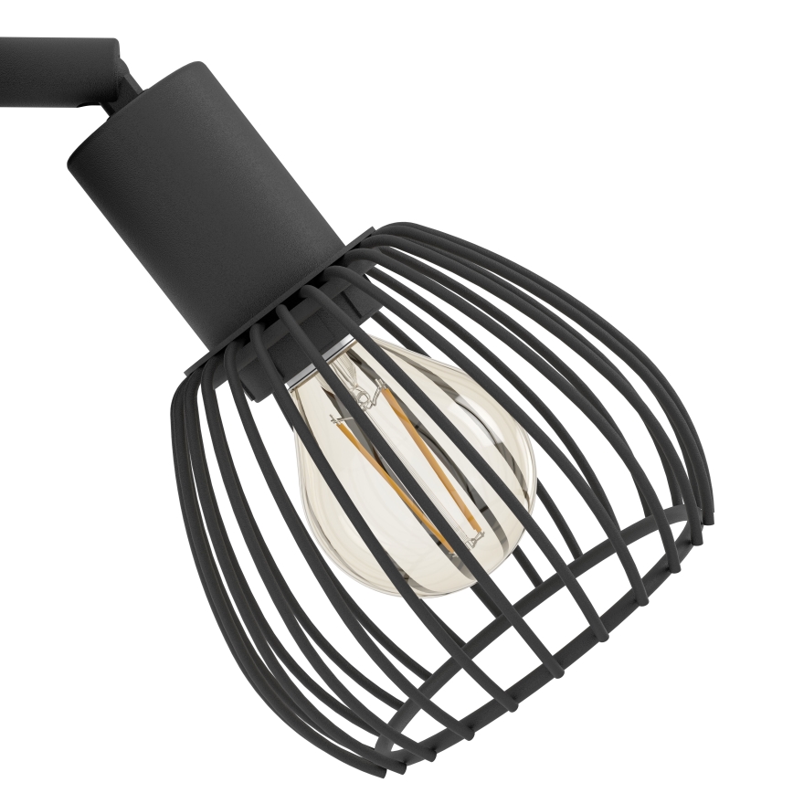 Eglo - Sienas lampa 1xE14/40W/230V melna