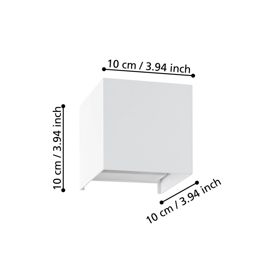 Eglo - LED Sienas lampa 2xLED/1,5W/230V 3000K balta