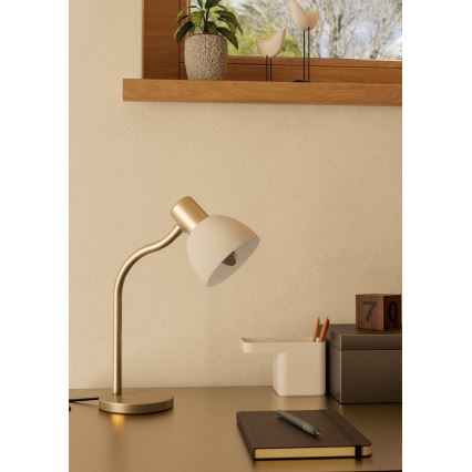 Eglo - Galda lampa 1xE14/25W/230V matēts hroms