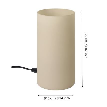 Eglo - Galda lampa 1xE14/60W/230V bēša