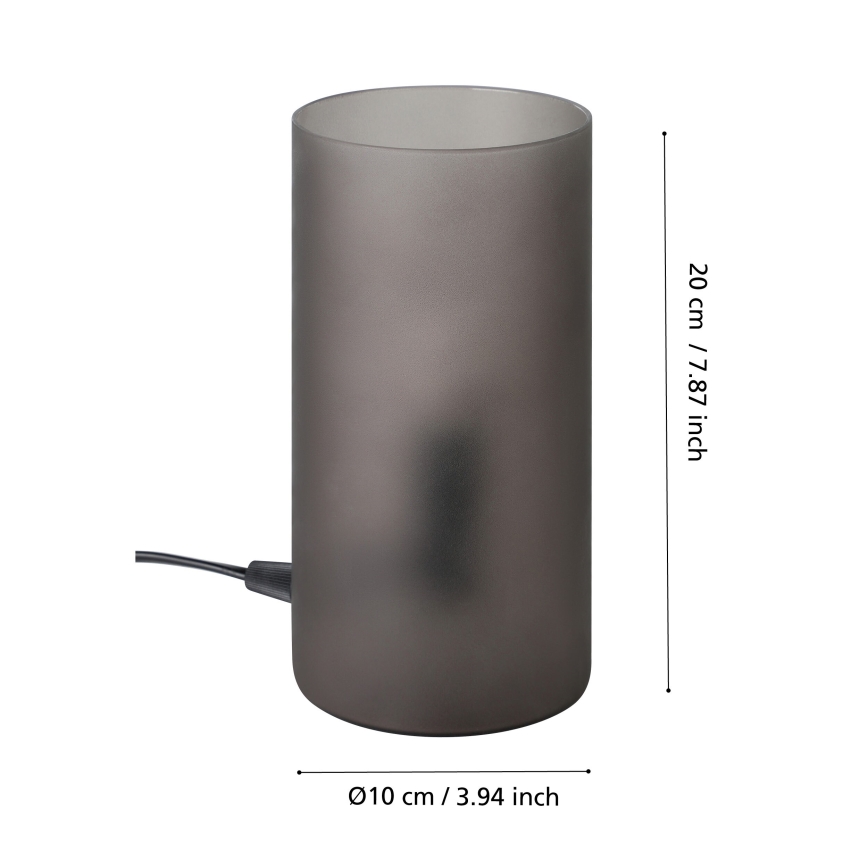 Eglo - Galda lampa 1xE14/60W/230V melna