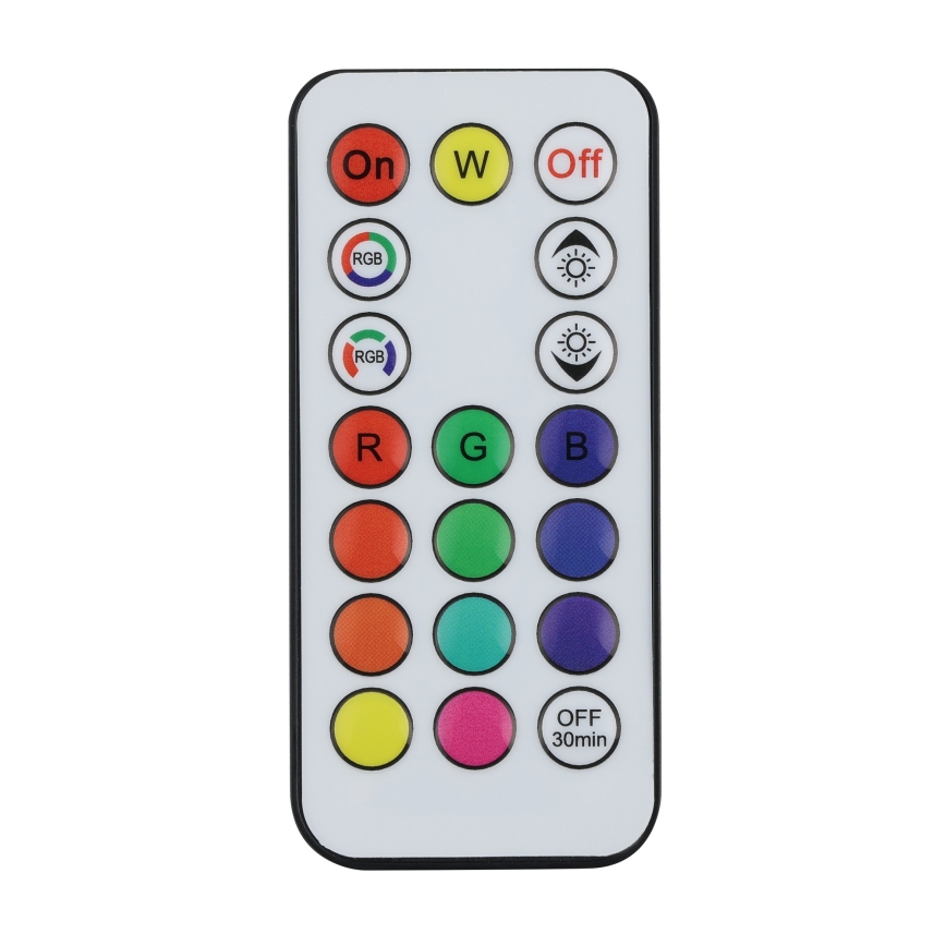 Eglo - LED RGBW dimējama saules lampa LED/3W/4,5V IP44 melna + tālvadības pults