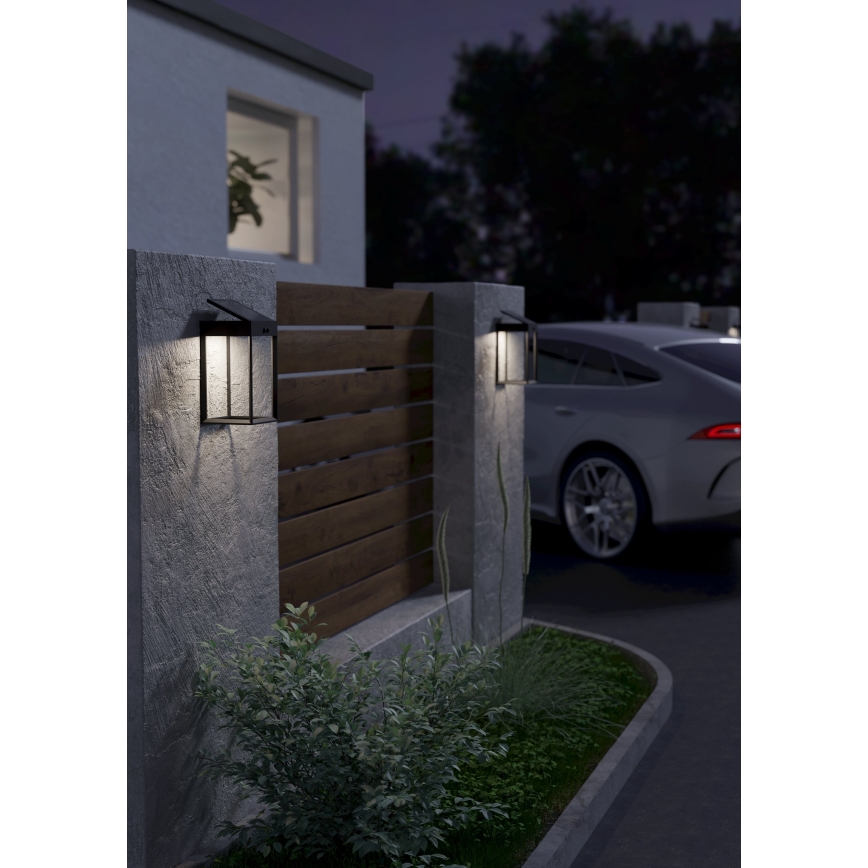 Eglo - LED Saules enerģijas sienas lampa ar sensoru LED/6,5W/3,7V IP44