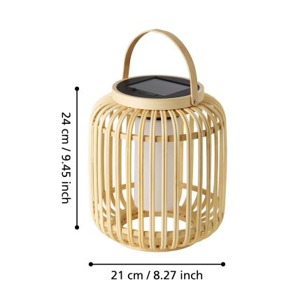 Eglo - LED Saules enerģijas galda lampa LED/3,3W/3,7V 1800 mAh IP44