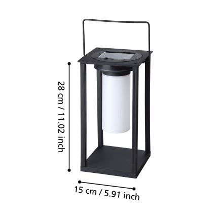 Eglo - LED Saules enerģijas galda lampa LED/3,3W/3,7V IP44
