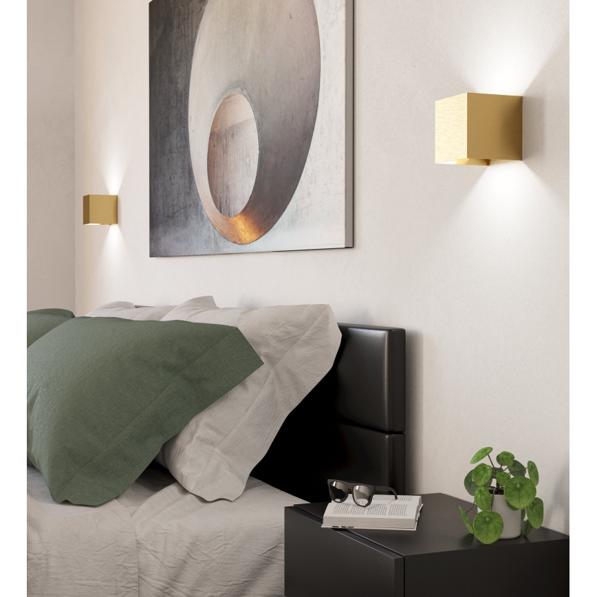 Eglo - LED Sienas lampa 2xLED/1,5W/230V 3000K zelta