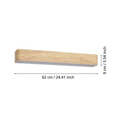 Eglo - LED Vannas istabas sienas lampa LED/26,5W/230V 3000K bēša