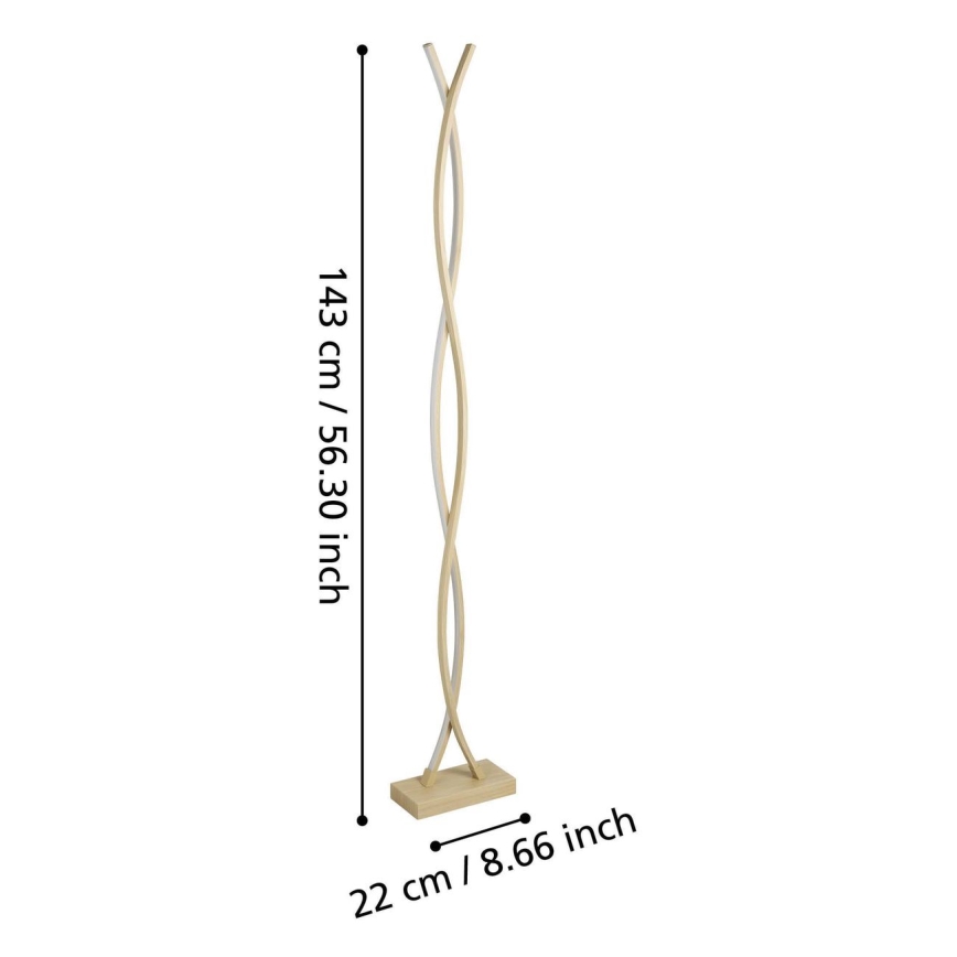 Eglo - LED grīdas lampa LED/36W/230V zelta