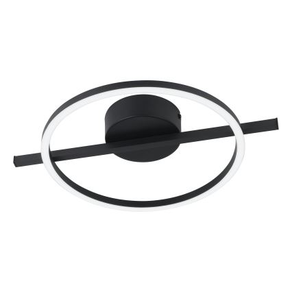 Eglo - LED RGBW Aptumšojama griestu lampa LED/17W/230V 2700-6500K melna + tālvadības pults