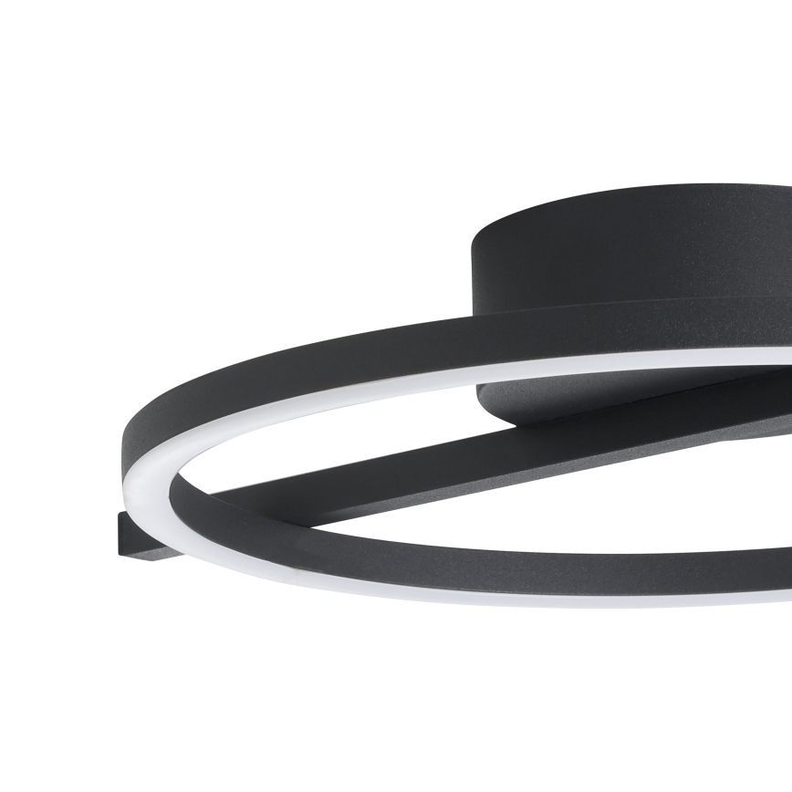Eglo - LED RGBW Aptumšojama griestu lampa LED/17W/230V 2700-6500K melna + tālvadības pults