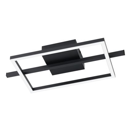 Eglo - LED RGBW Aptumšojama griestu lampa LED/17W/230V 2700-6500K melna + tālvadības pults