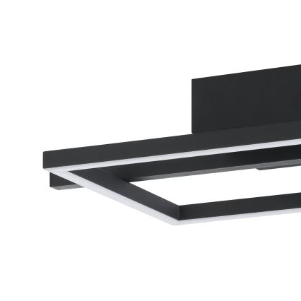 Eglo - LED RGBW Aptumšojama griestu lampa LED/17W/230V 2700-6500K melna + tālvadības pults