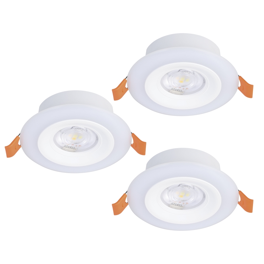 Eglo - Komplekts 3x LED RGBW, aptumšojami vannas istabas iebūvējamie griestu gaismekļi LED/3,8W/230V 2700-6500K IP44 + tālvadības pults