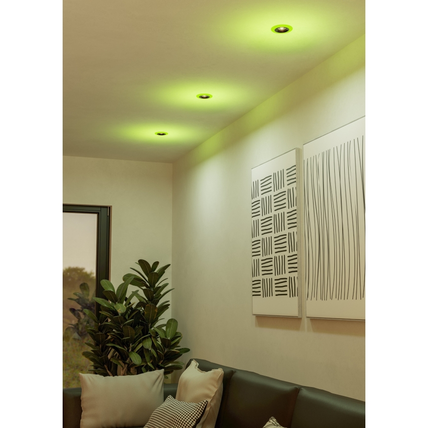 Eglo - KOMPLEKTS 3x LED RGBW Aptumšojama vannas istabas piekaramo griestu lampa 3xLED/3,8W/230V 2700-6500K IP44 + tālvadības pults