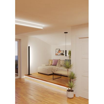 Eglo - LED RGBW Aptumšojuma lustra ar auklu LED/3,7W/230V 2700-6500K melna